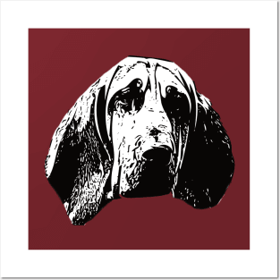 Bloodhound Face Posters and Art